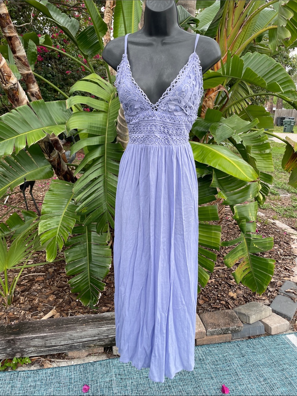 lace bodice lilac sundress